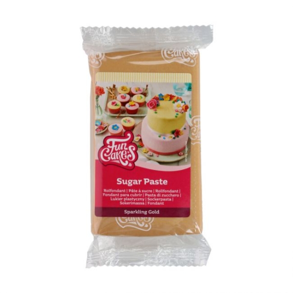 Rolled Fondant - Sparkling Gold / 250g